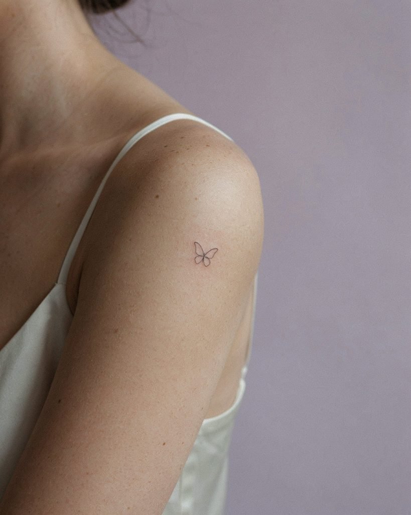 Small butterfly tattoo